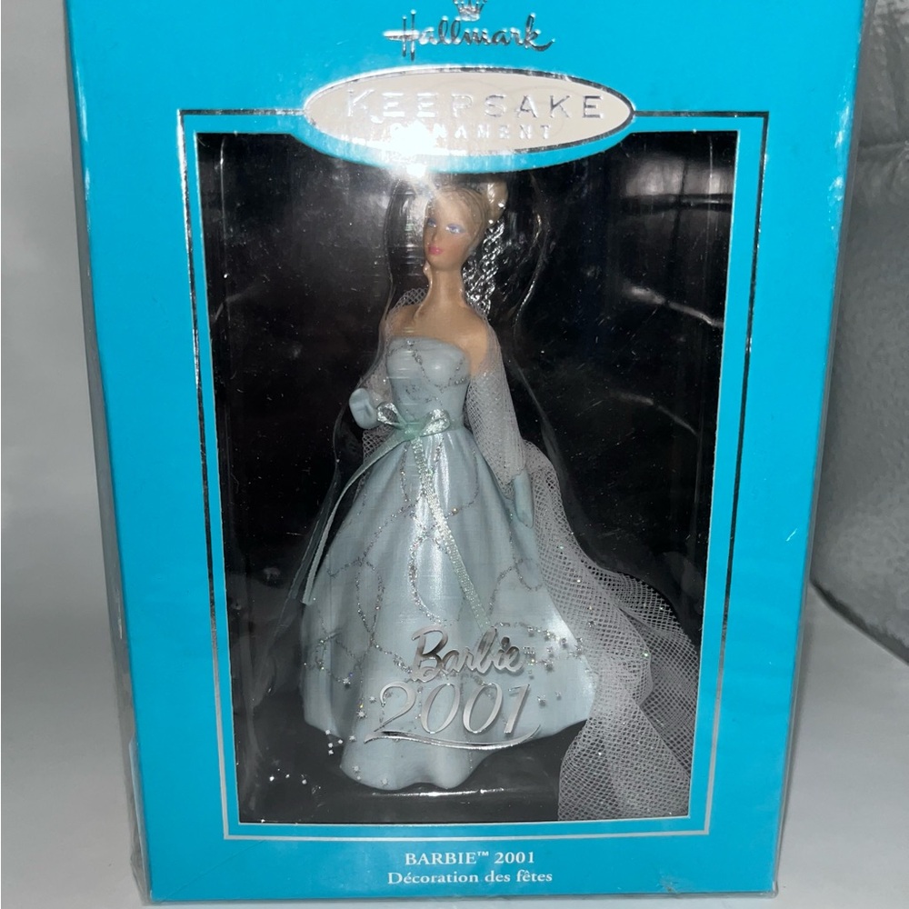 Hallmark‎ 2001 Porcelain Barbie Ornament New in Package